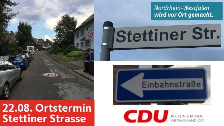 Einladung Ortstermin Stettiner Strasse 22.08.2020